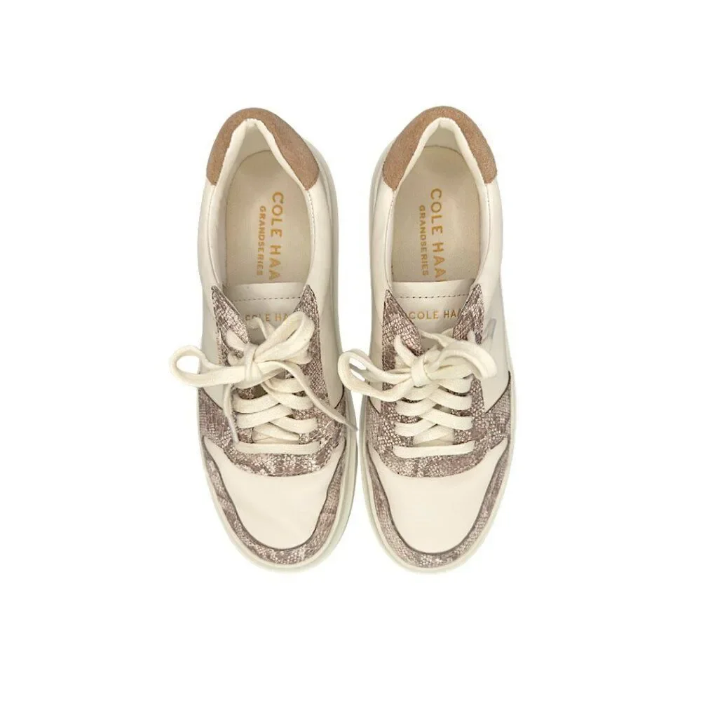 Cole Haan GrandPro Rally Court Sneaker Women’s 7.5 B – White/Snake Print
